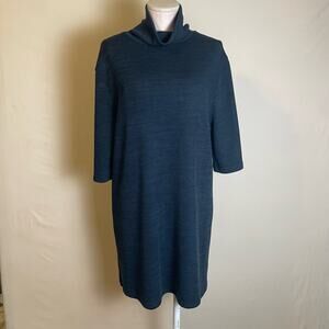 She + Sky Turtleneck Midnight Blue Sweater Dress. Size large. Great condition.